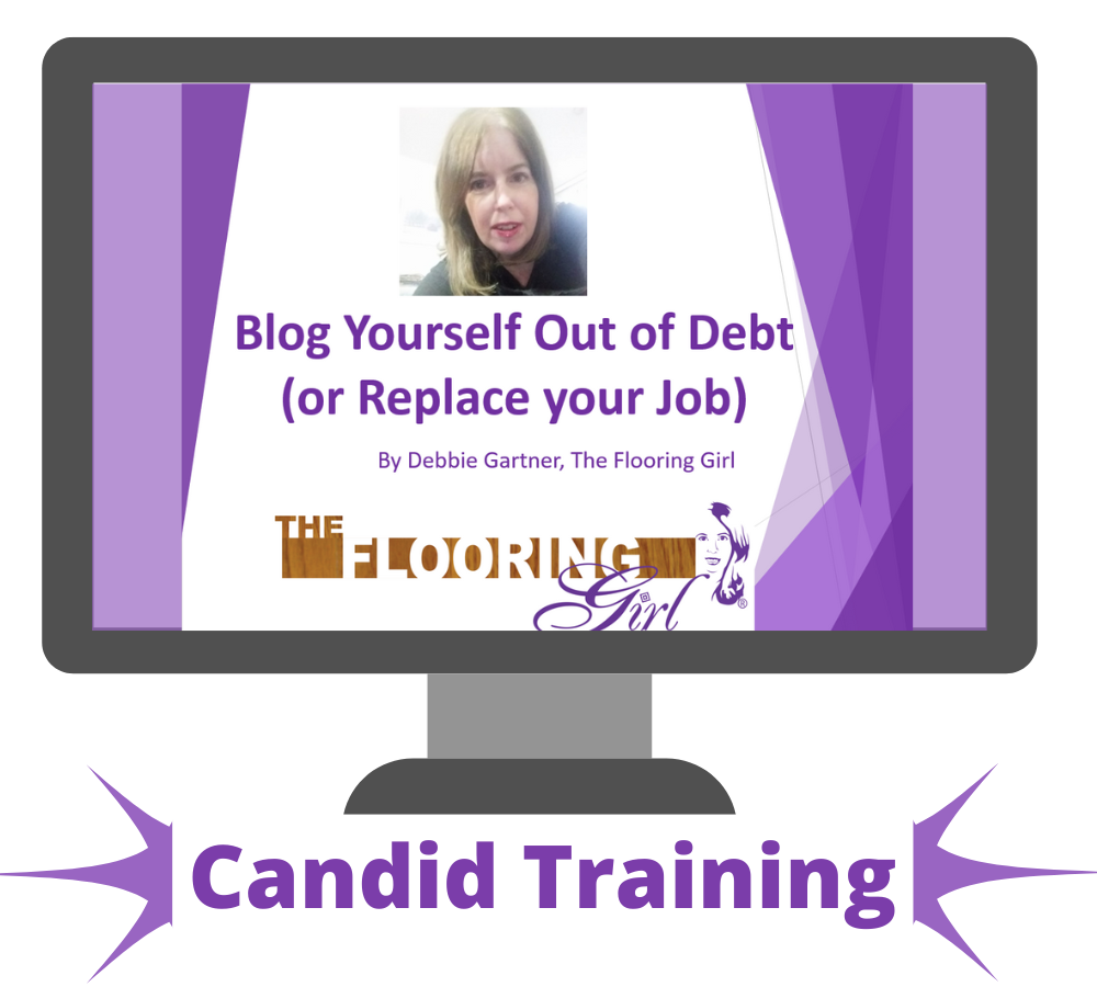 Blog yourself out of debt or replace your job