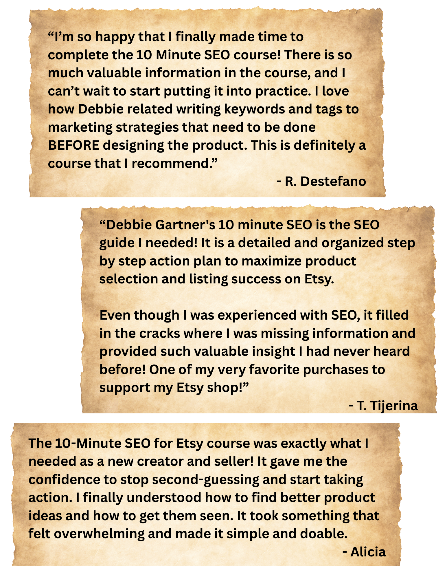 10 Minute SEO testimonials