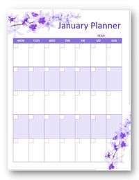 Productivity planner  monthly calendar