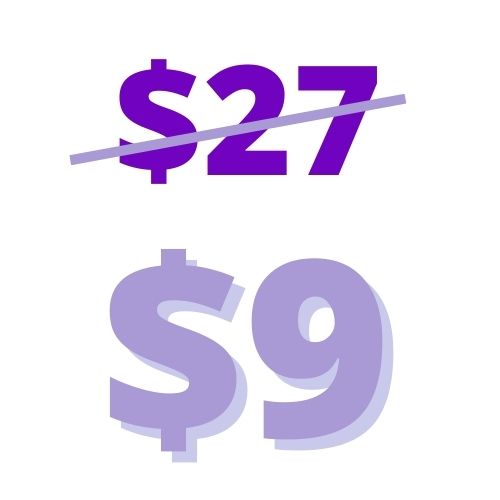Price Slash from 27 to 9