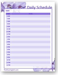 Productivity planner  daily schedule