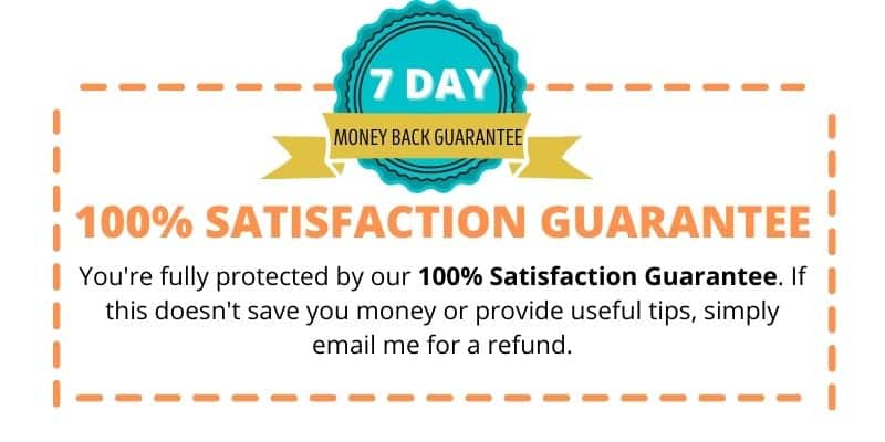 certificate for 7 day money back guarantee